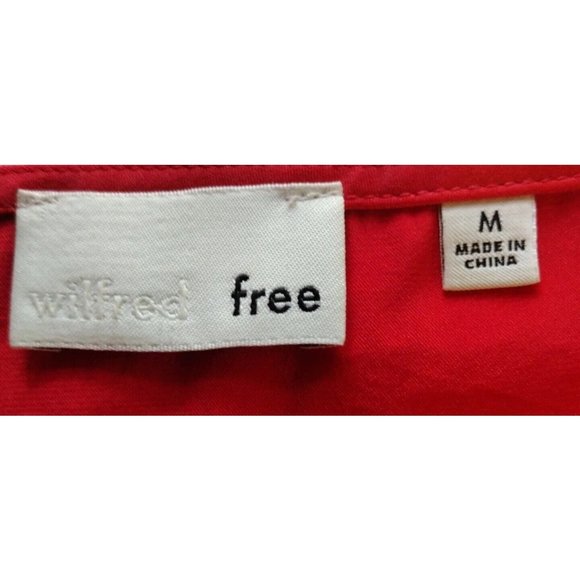 Aritzia Wilfred Free Womens Medium Red Slip Mini Dress - Picture 7 of 9